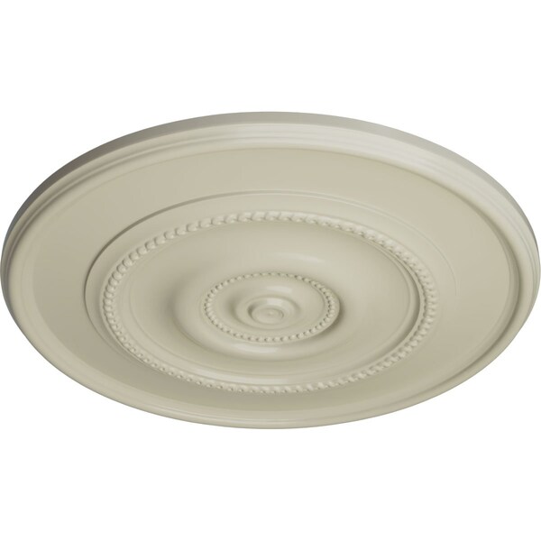 Dylar Ceiling Medallion (Fits Canopies Up To 6 1/4), Hand-Painted Clear Yellow, 30OD X 2 1/4P